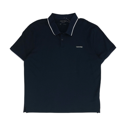 Navy Solid Short Sleeve Polo
