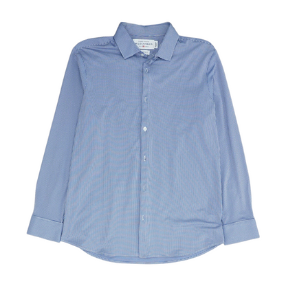 Blue Check Long Sleeve Button Down