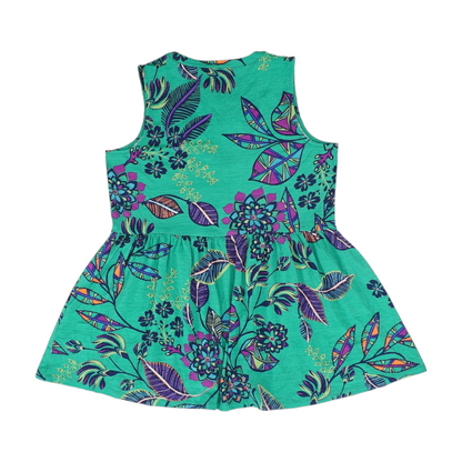 Green Graphic Blouse