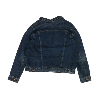 Blue Solid Denim Jacket