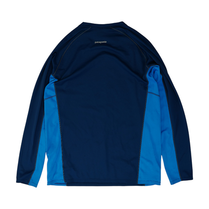 Blue Color Block Active T-Shirt