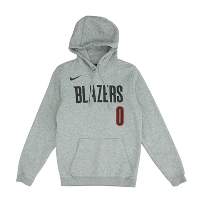Gray Blazer Solid Hoodie Pullover