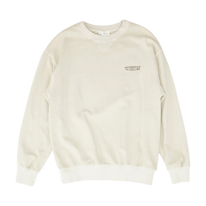 Beige Solid Sweatshirt Pullover