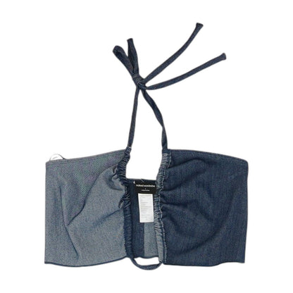 Blue Cropped Blouse