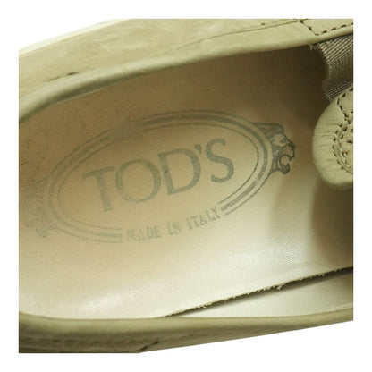 Khaki Suede Slip On Sneakers