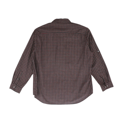 Red Plaid Long Sleeve Button Down