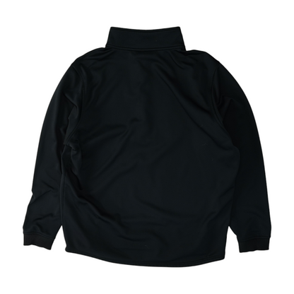Black Solid 1/4 Zip Pullover