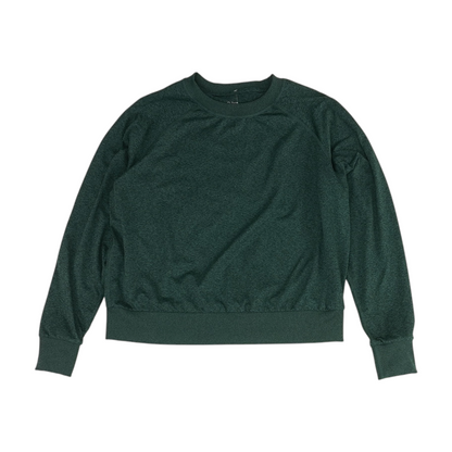 Green Solid Sweatshirt Pullover