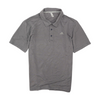 Gray Striped Short Sleeve Polo
