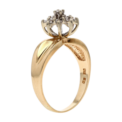1 ctw 14K Two-Tone Gold Diamond Fashion Ring