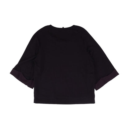 Purple Solid Sweatshirt