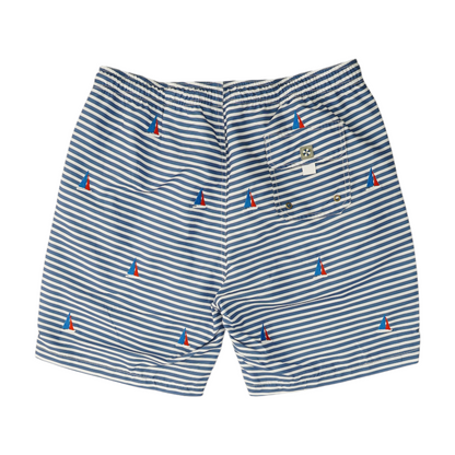 Blue Striped Swim Bottom