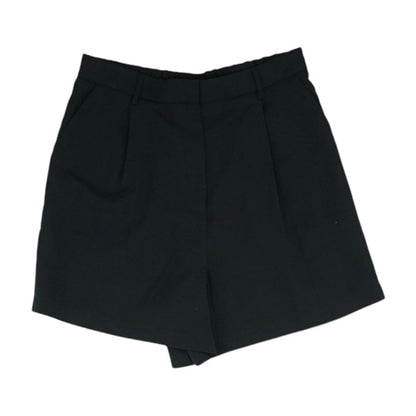 Black Solid Shorts