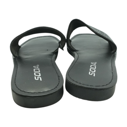 Black Flat Sandals