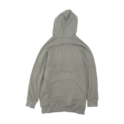 Gray Solid Hoodie Pullover