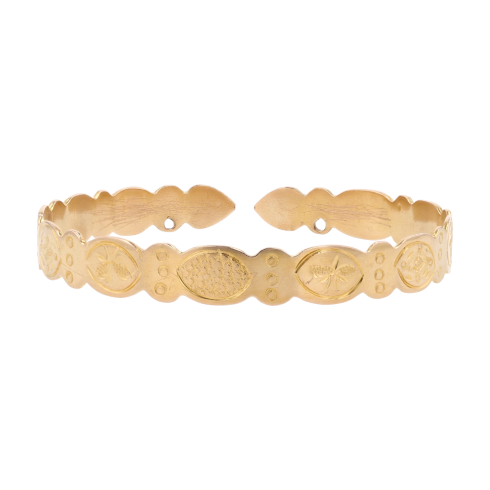 14K Yellow Gold Cuff Bracelet