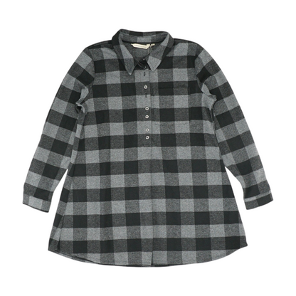 Gray Check Blouse
