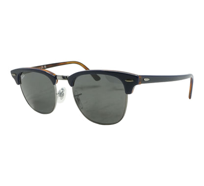 Blue Clubmaster Browline Sunglasses