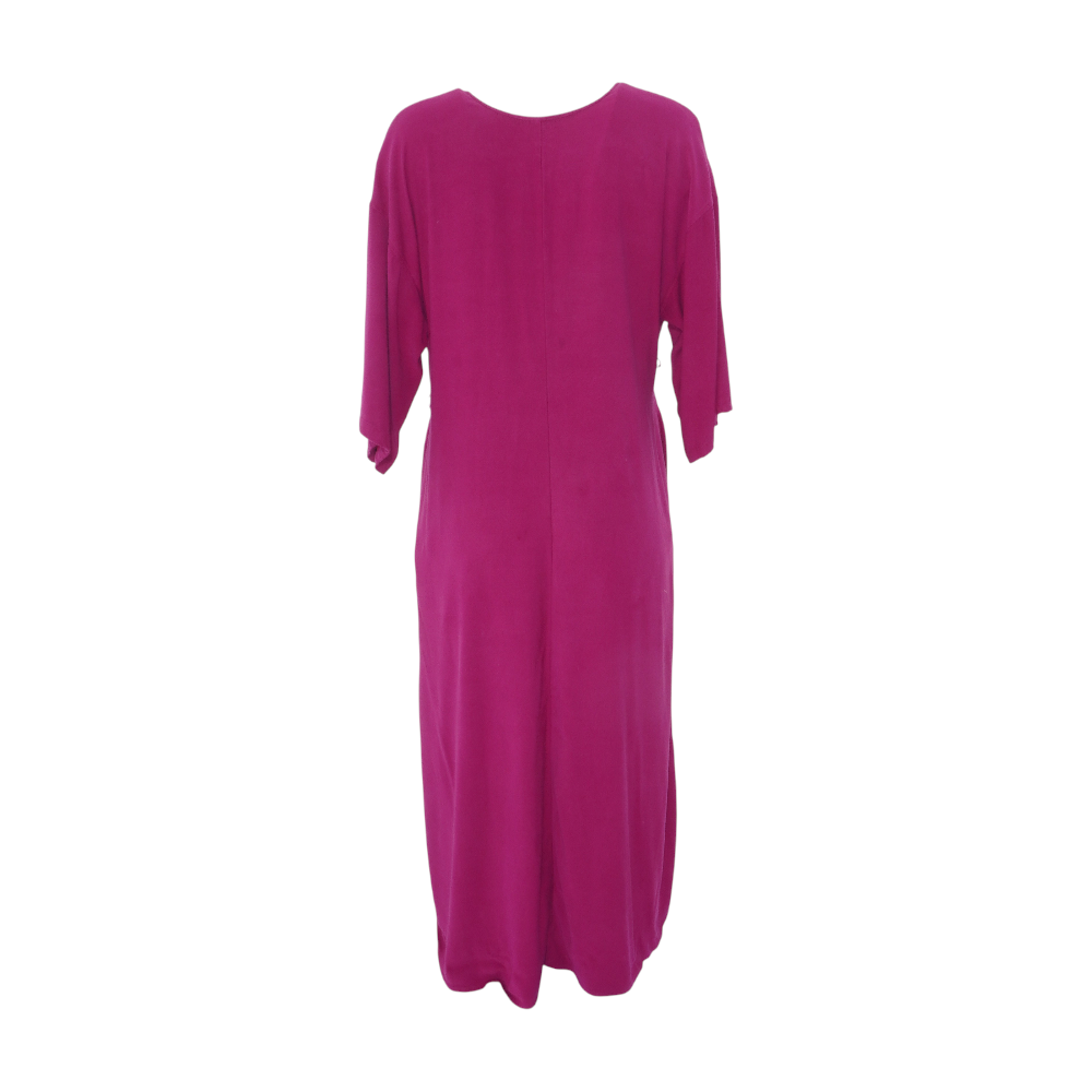 Magenta Midi Dress