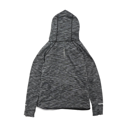 Gray Solid Hoodie Pullover