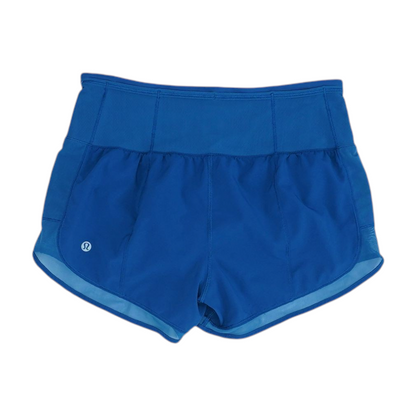 Blue Solid Active Shorts