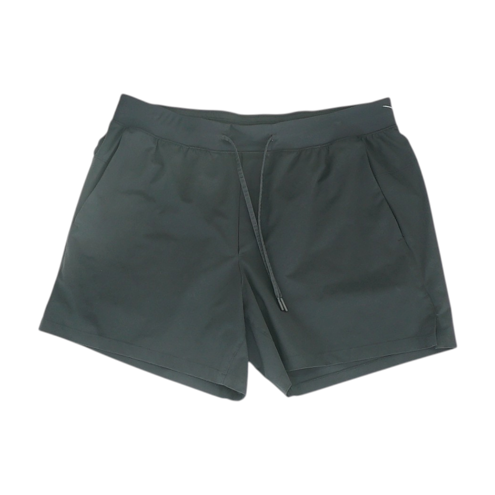 Black Solid Active Shorts