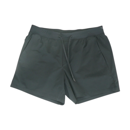 Black Solid Active Shorts