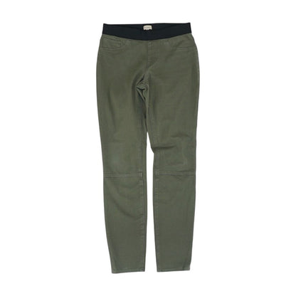 Green Solid Five Pocket Pants