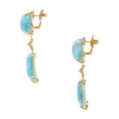 Sterling Silver Cauni Larimar Dangle Earrings