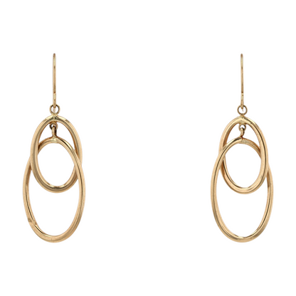 10K Yellow Gold Dangle Earrings
