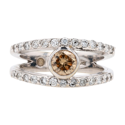 9/10 ctw 14K White Gold Diamond Fashion Ring