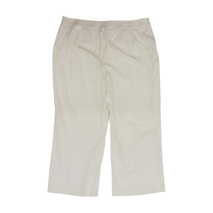 White Plus Wide Leg Pants