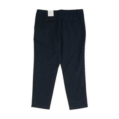 Navy Petite Straight Pants