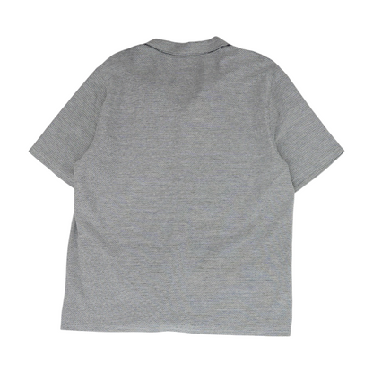 Navy Abstract Short Sleeve Button Down