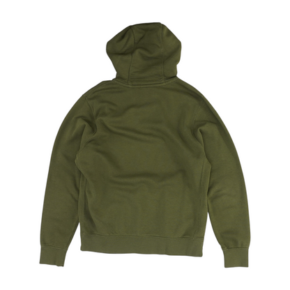 Green Solid Hoodie Pullover
