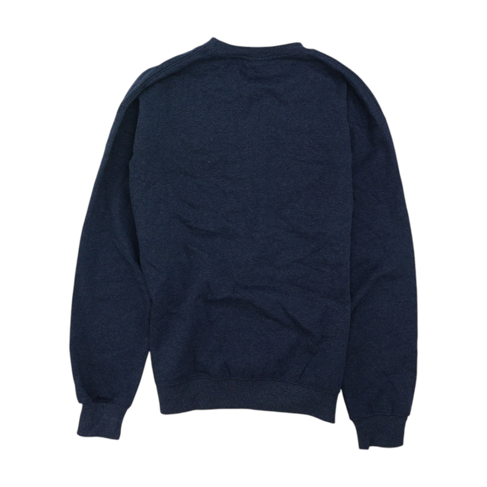 Crazy Apparel Blue Solid Sweatshirt Pullover – Image 2