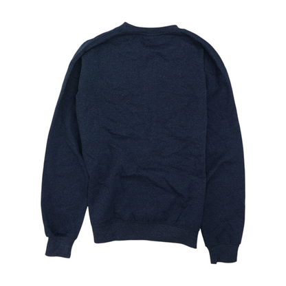 Crazy Apparel Blue Solid Sweatshirt Pullover – Image 2