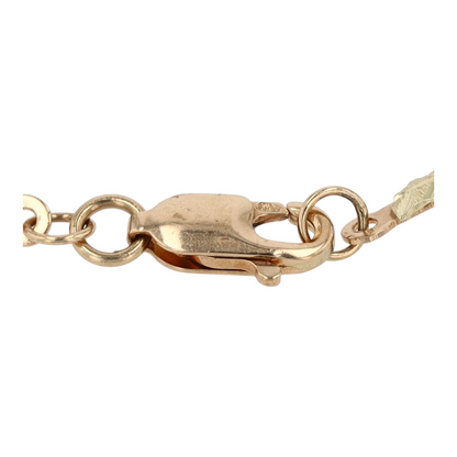 10K Two-Tone Gold Charm Bracelet