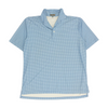Blue Floral Short Sleeve Polo
