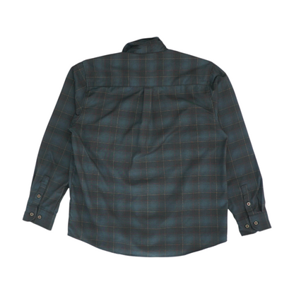 Charcoal Plaid Long Sleeve Button Down