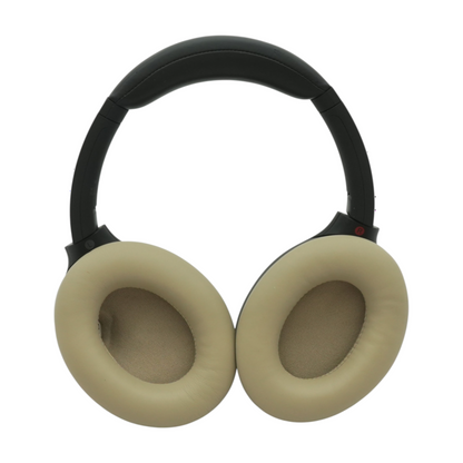 Black WH-1000XM4 Noise Cancelling Headphones With Beige Earpads