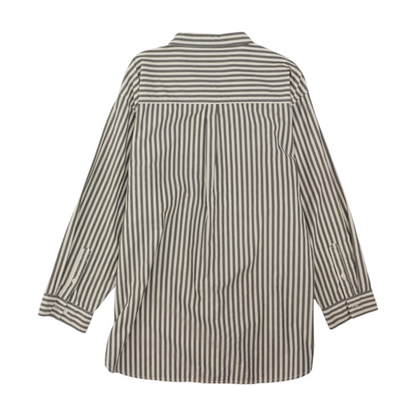 Gray Striped Button Down