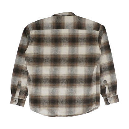 Brown Plaid Flannel Button Down