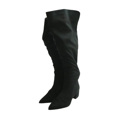 Black Knee High Boots