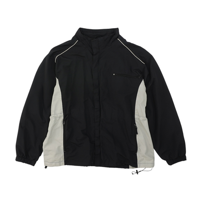Black Color Block Jacket