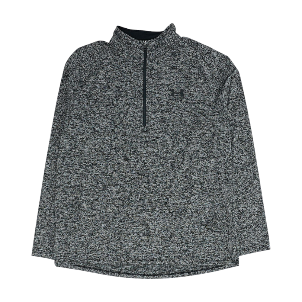 Black Abstract 1/4 Zip Pullover