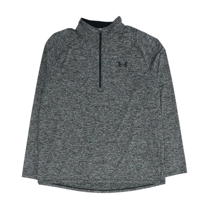 Black Abstract 1/4 Zip Pullover