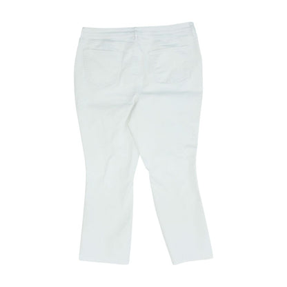 White High Rise Slim Bootcut Leg Jeans