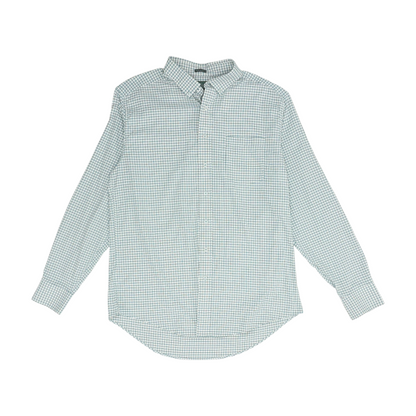 Ivory Plaid Long Sleeve Button Down