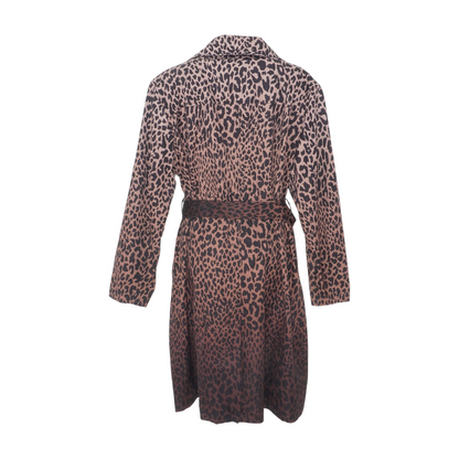 Brown Animal Print Coat